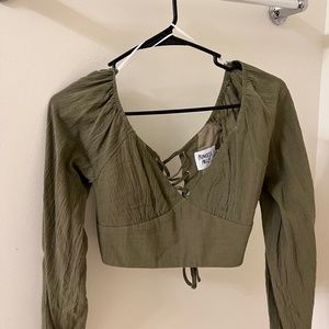 Princess Polly Reign Top Khaki